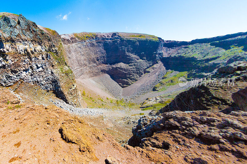 维苏威火山的火山口