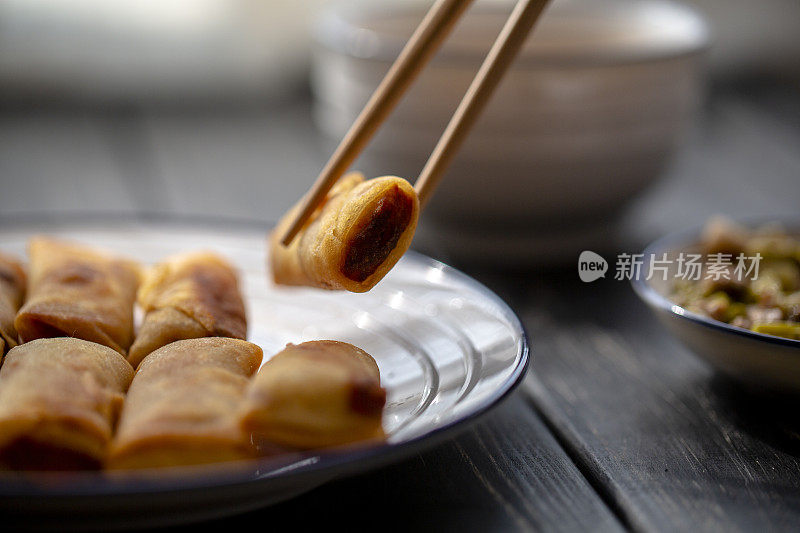 中国菜:炸春卷
