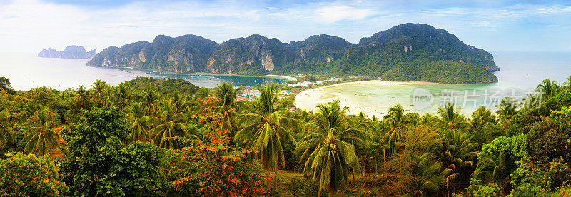 皮皮群岛全景，泰国，安达曼海