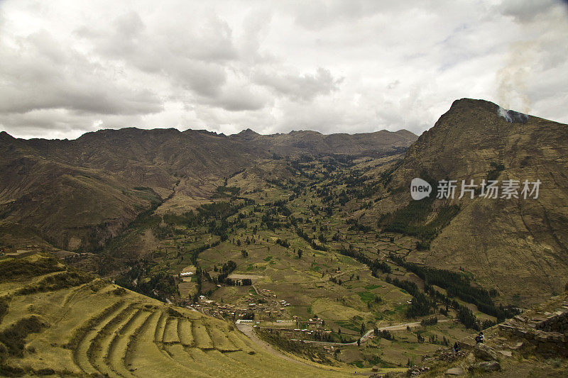 秘鲁印加的Pisac梯田