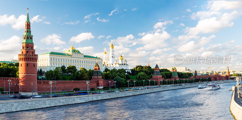 莫斯科克里姆林宫全景。俄罗斯