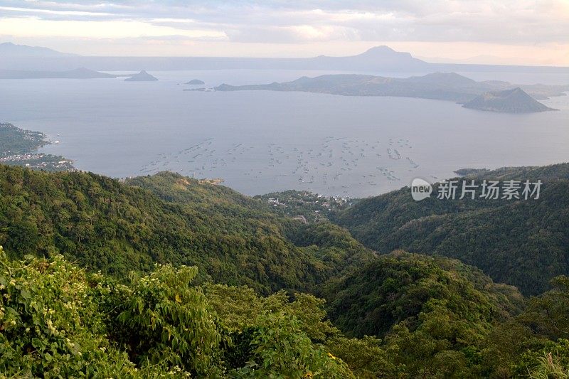 塔尔湖景观，菲律宾吕宋岛