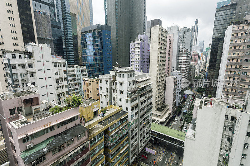 香港大厦及街道