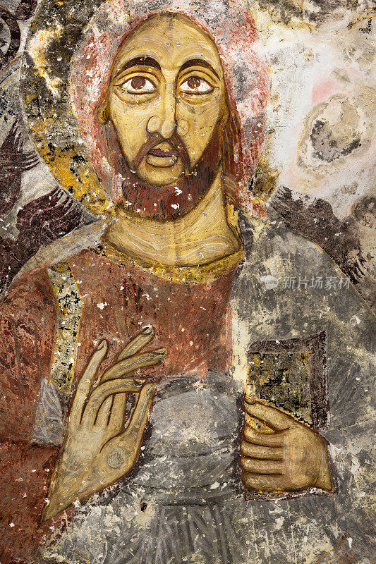 耶稣基督在苏美拉修道院的墙上