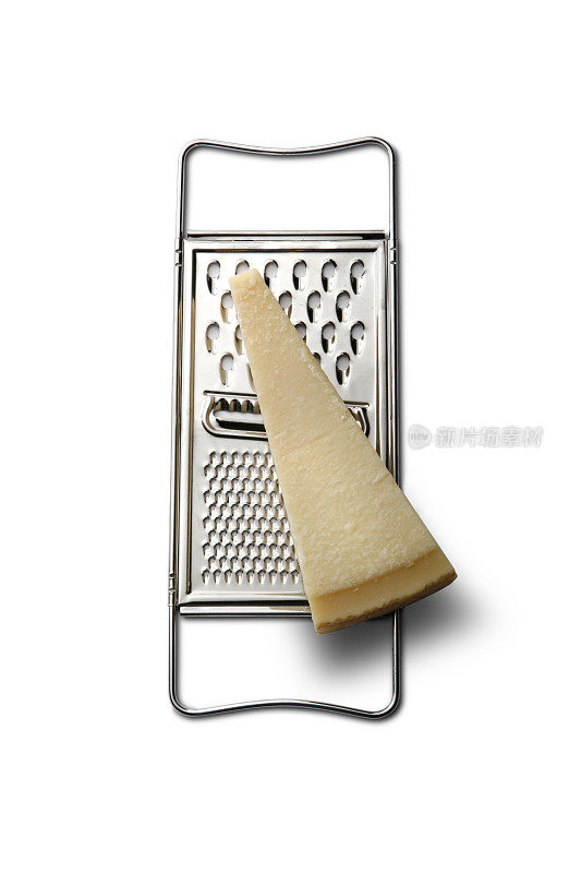 奶酪:帕尔玛干酪和磨碎器