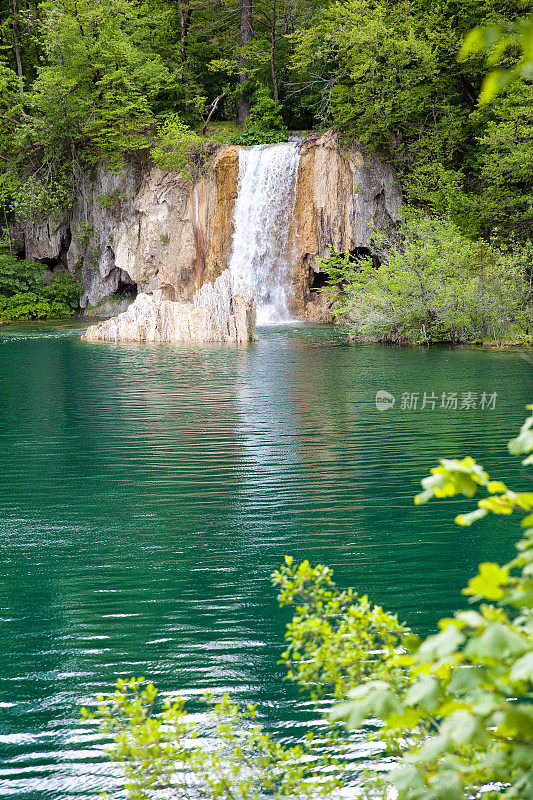 普利特维茨湖，国家公园，瀑布