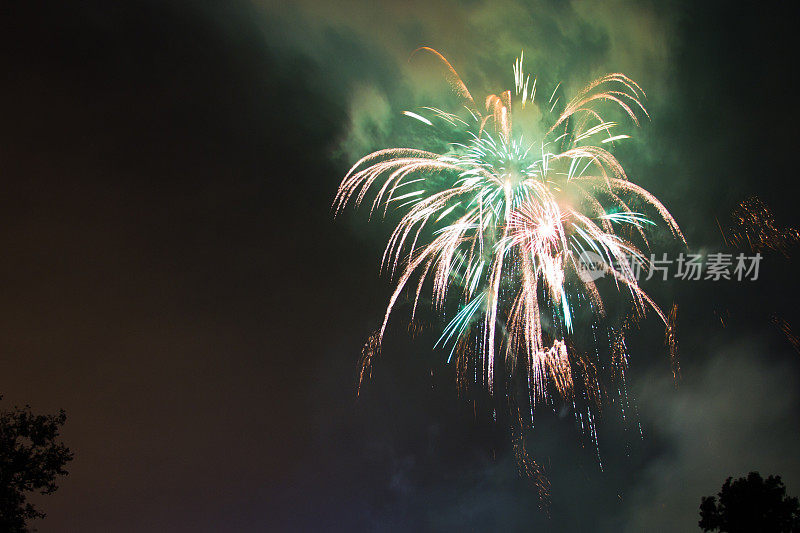 7月4日的烟花庆典，圣诞节和新年