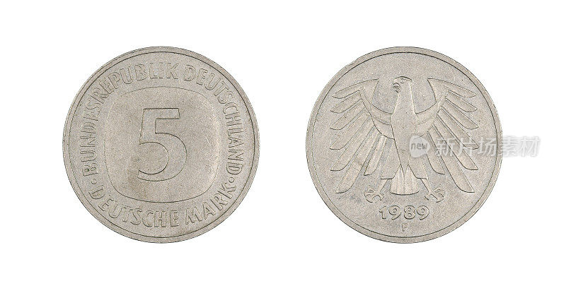 5-Mark-Coin,德国,1989年