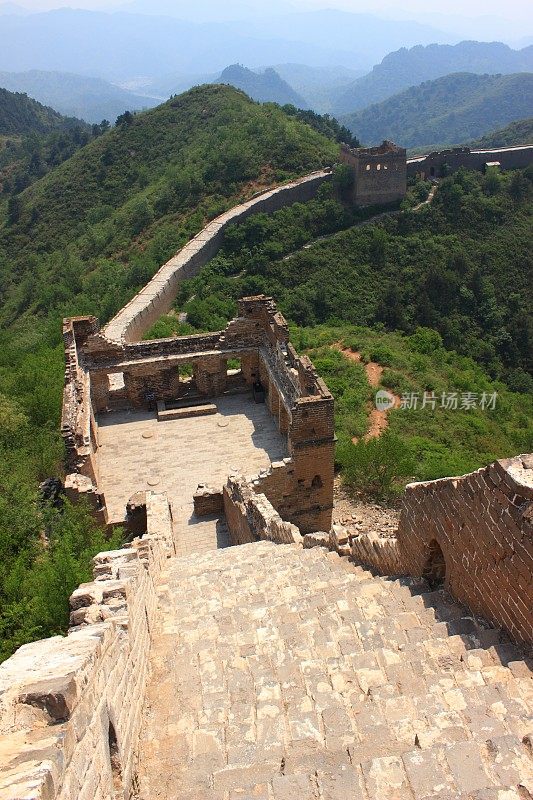 夏天的长城，中国金山岭