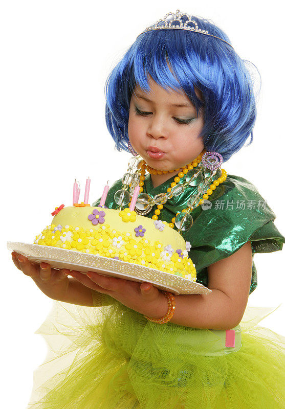 公主和生日蛋糕