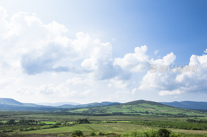 爱尔兰克里环带的风景