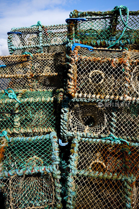 斯凯岛的龙虾笼