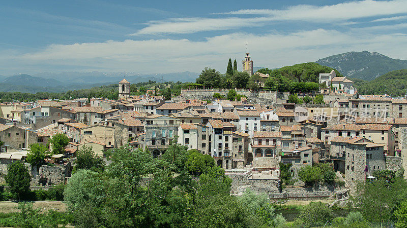 Besalú，西班牙-鸟瞰