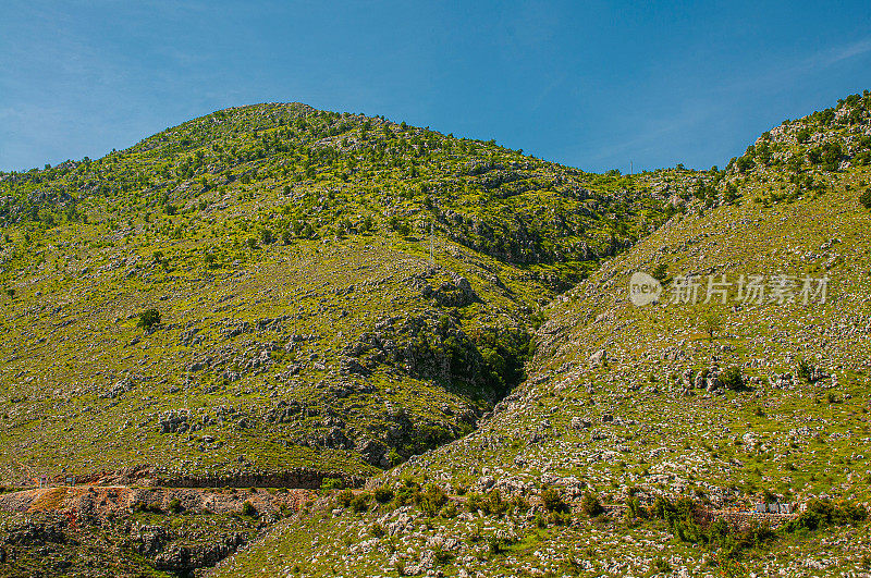 黑山的斯卡达尔湖景观