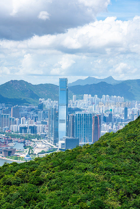 香港城市的天际线