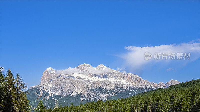 Dolomites的Tofane群(威尼托，意大利)