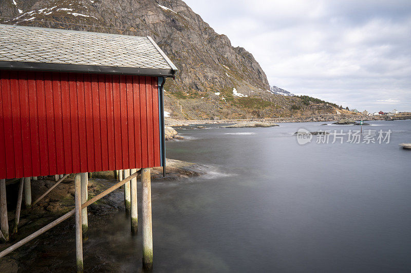 挪威罗浮敦群岛的一个村庄