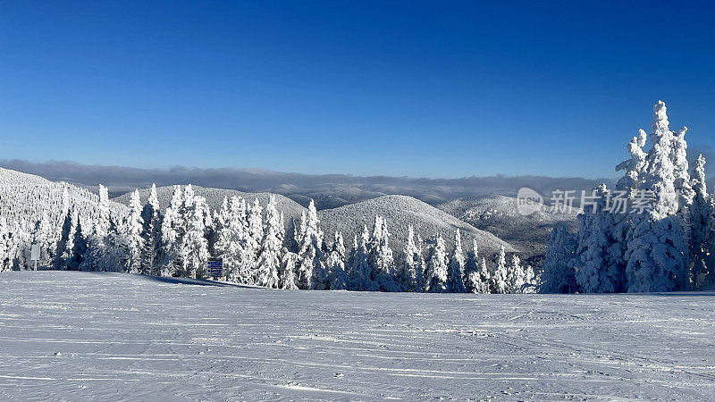 特朗布兰特山的滑雪场