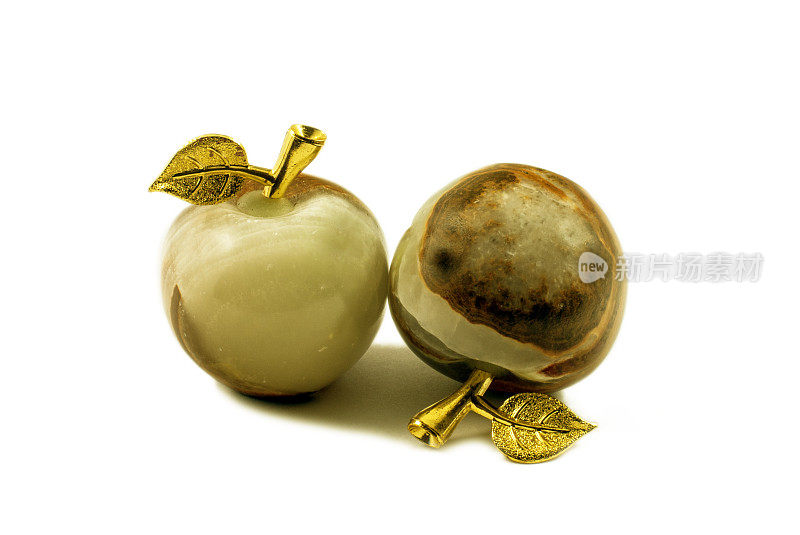 石头纪念品-缟玛瑙苹果-半宝石