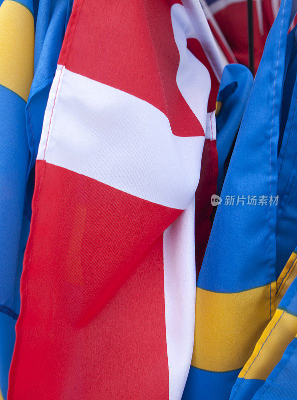 丹麦和瑞典国旗