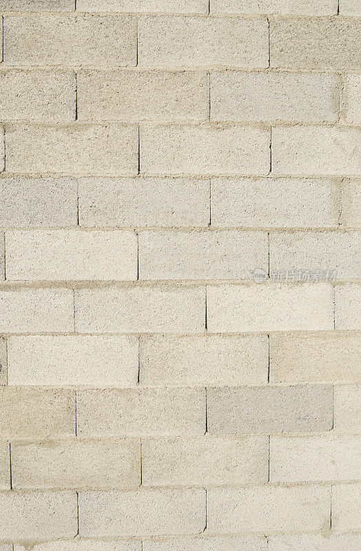 白色煤渣砖砖墙