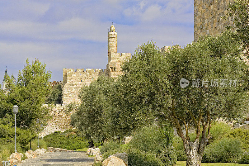 以色列耶路撒冷旧城的城堡