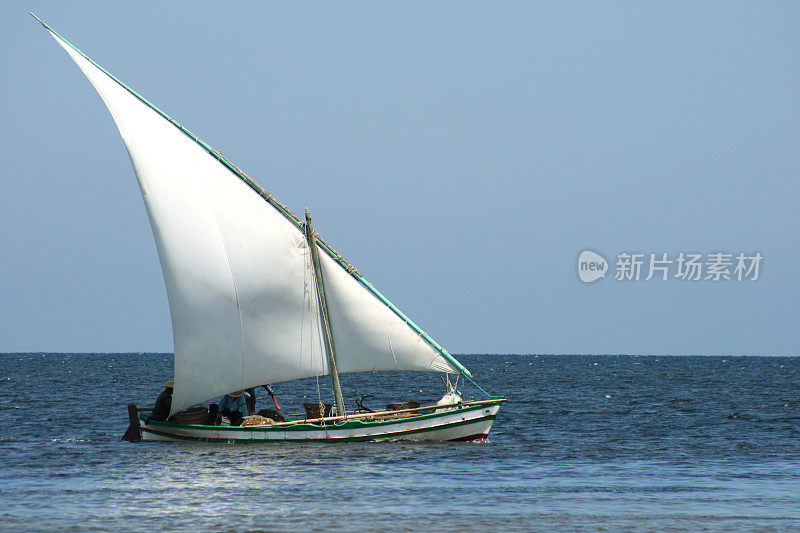 突尼斯海上的帆船