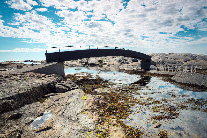弗登斯恩德的裸岩桥，Tj?我Vestfold挪威