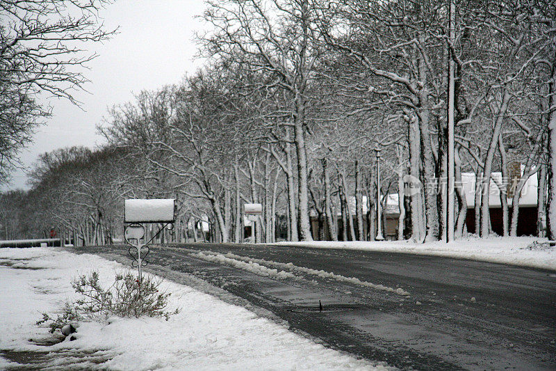 冬天的街道