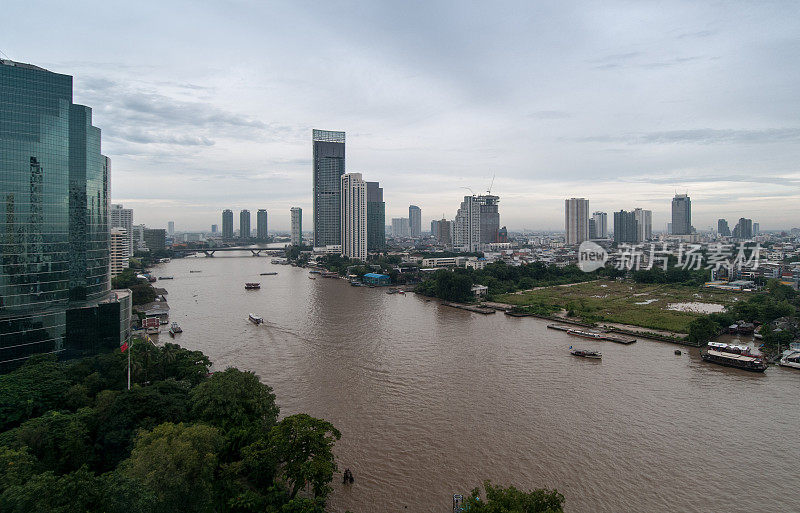 泰国曼谷城市风景风景湄南河