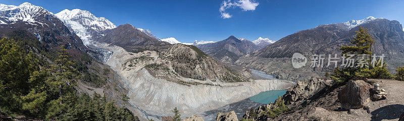 安娜普纳保护区步道和景观，喜马拉雅山，尼泊尔