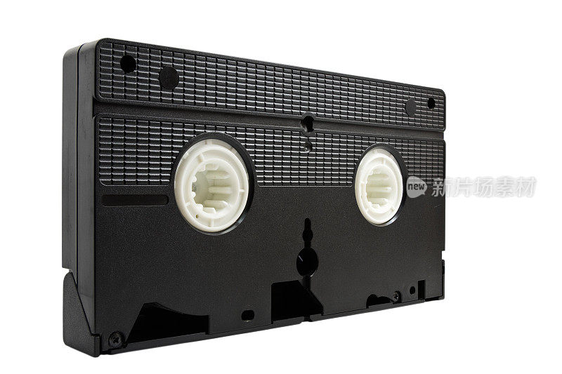 录像带孤立的白色，VHS