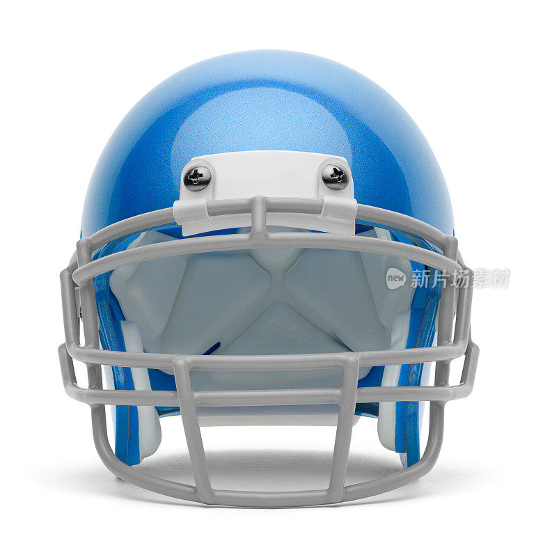 蓝色的橄榄球头盔