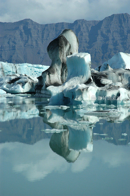 冰岛冰川湖