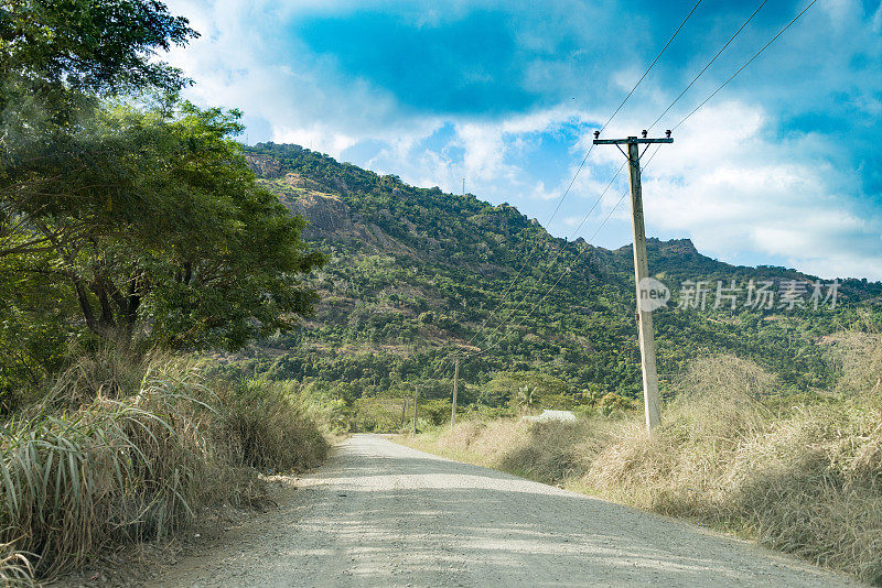 斐济群岛上的乡村公路