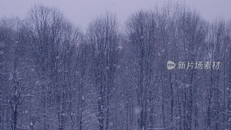 冬季仙境。的雪山风景