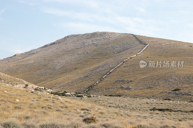 亚得里亚海岛屿的干燥景观