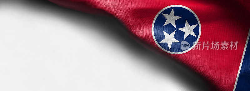 田纳西旗的织物质地-来自美国的旗帜