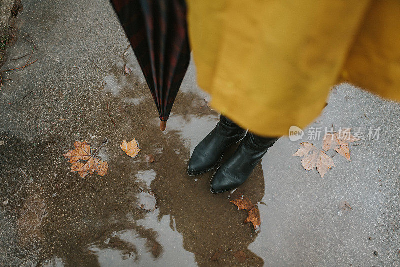 城市里的雨天