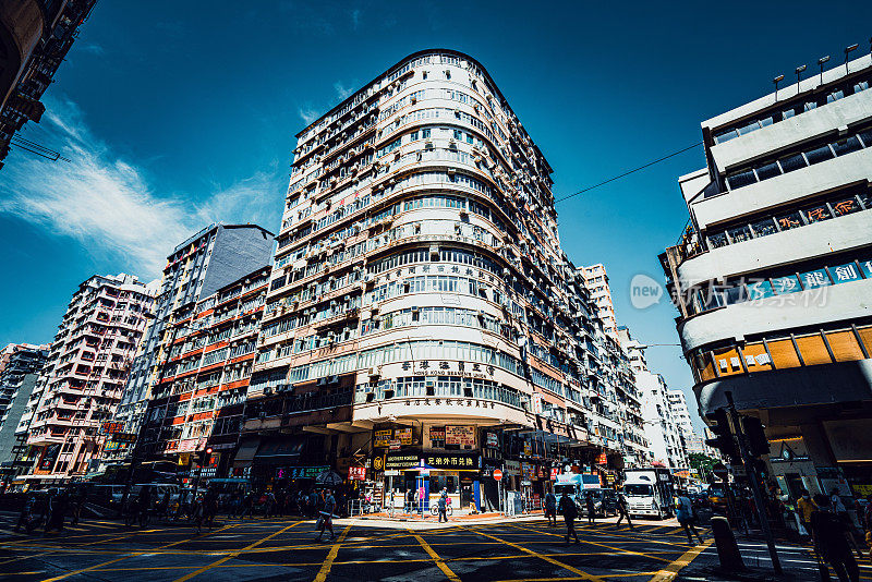 香港九龙的街景