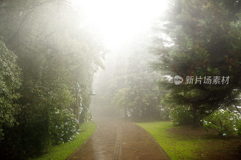 黑格湖的石头小路