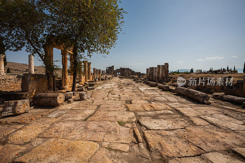 希拉波利斯古城在Pamukkale