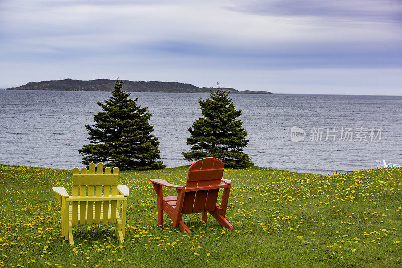 加拿大纽芬兰和拉布拉多省维特利斯湾的海景