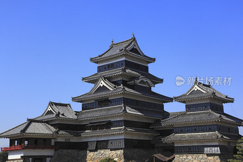 松本城堡，日本，长野县，松本，长野县