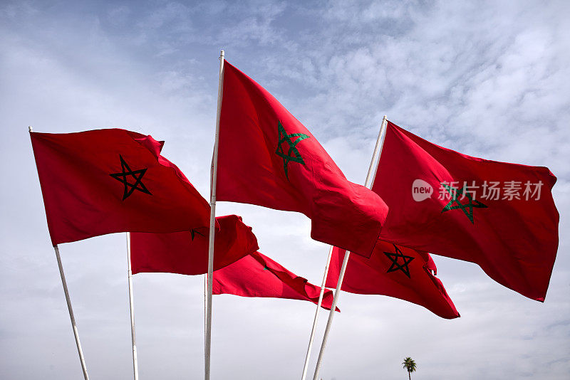 六面摩洛哥国旗