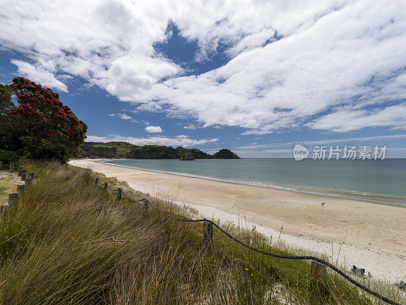 新西兰海岸线鸟瞰图