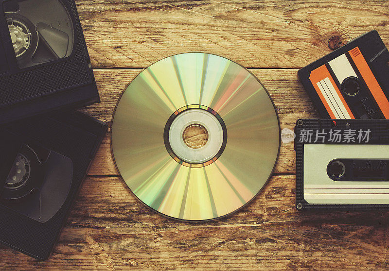 录像带，录音带和光盘