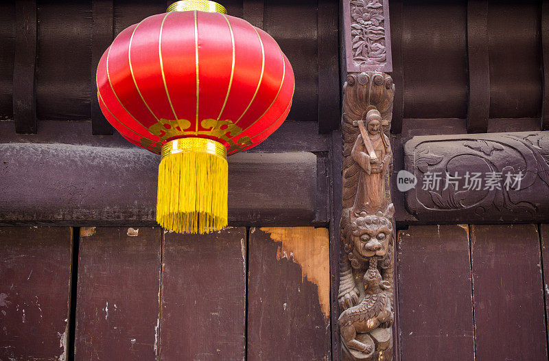 红灯笼和中国古代建筑