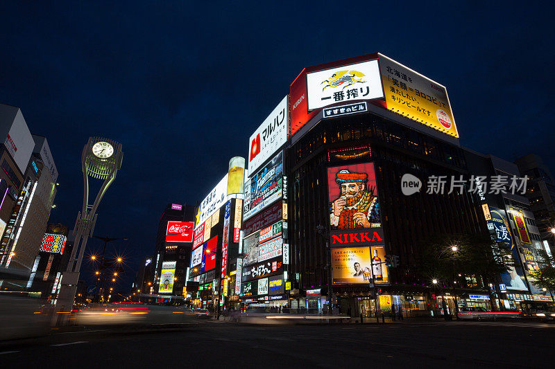 札幌须野的夜晚