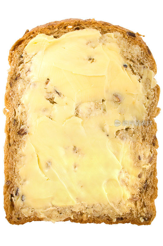 黄油粮仓面包平面图视图
